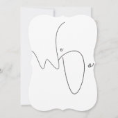 Sober and Elegant Wedding invitation Kaart (Achterkant)