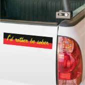 sober bumpersticker (Op Truck)