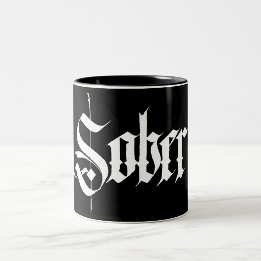 Sober Calligraphy Coffee Mok (Center)
