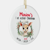 Sober Christmas Keramisch Ornament (Rechts)