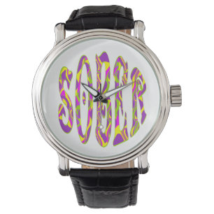 SOBER Retro 60 Art Psychedelic Horloge