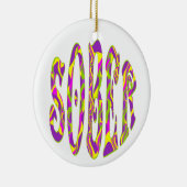 SOBER Retro 60 Art Psychedelic Keramisch Ornament (Rechts)