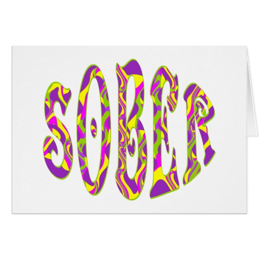 SOBER Retro 60's Art Psychedelic (Devant horizontal)