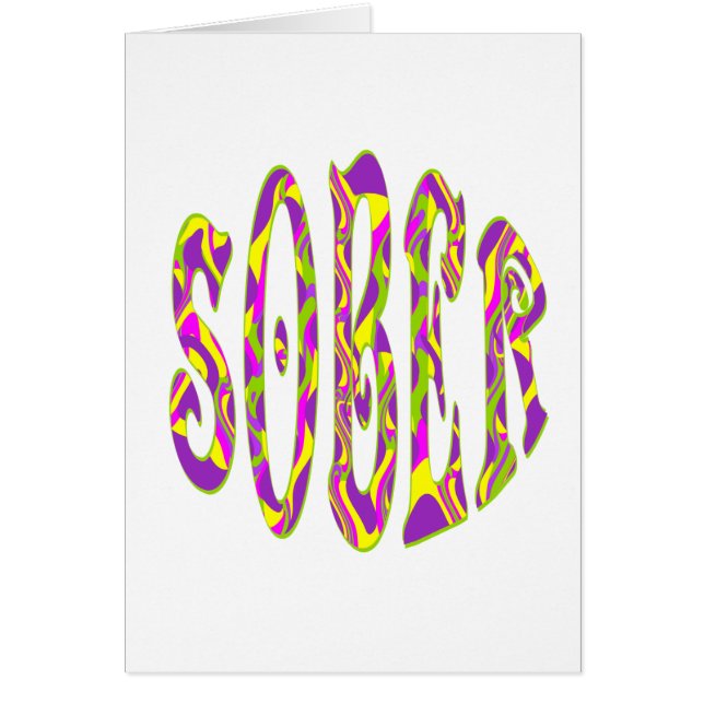 SOBER Retro 60's Art Psychedelisch (Voorkant)