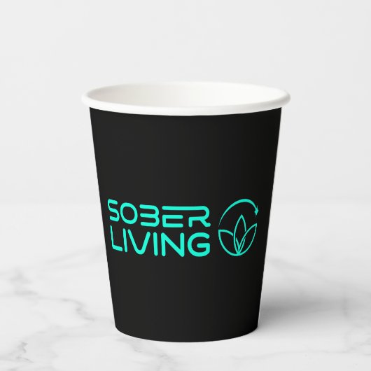 Sober & Shining – Lotus Power Paper Cup Papieren Bekers (Achterkant)