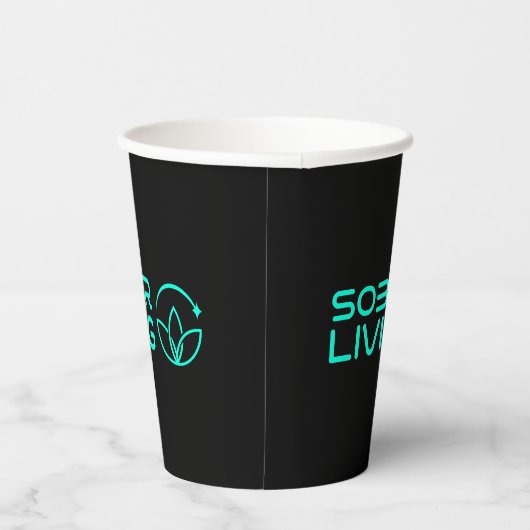 Sober & Shining – Lotus Power Paper Cup Papieren Bekers (Rechts)