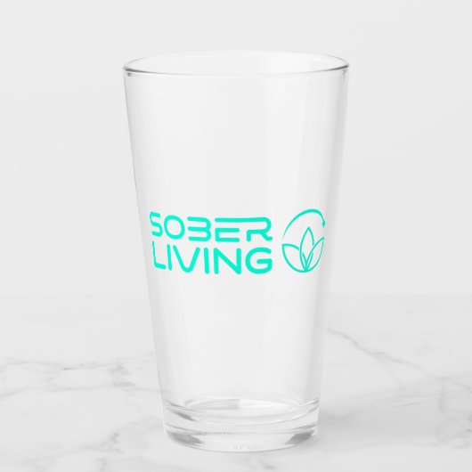 Sober & Shining – Lotus Power Pint Glas (Voorkant)