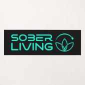 Sober & Shining – Lotus Power Yoga Mat (Voorkant (horizontaal))