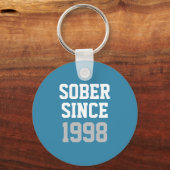 Sober sinds jaar sleutelhanger (Voorkant)
