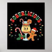 Soberlicious Sober Funny Sobriety Recovery Aa Na H Poster (Voorkant)