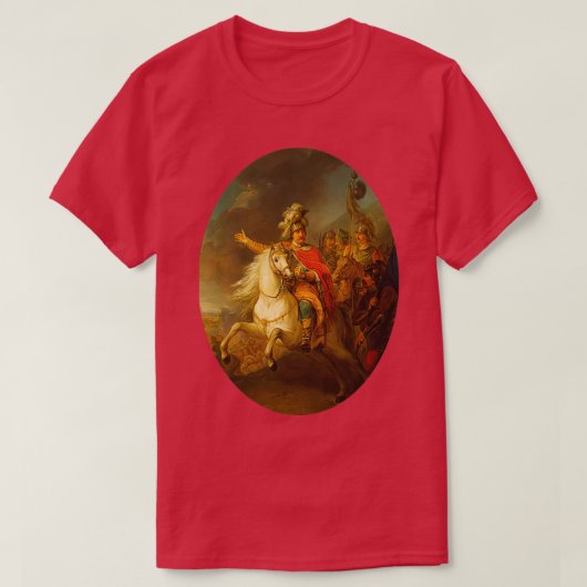 Sobieski bij de slag om Wenen door Bacciarelli Ma T-shirt (Design voorkant)