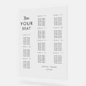 Sobre Élégant Tableau De Mariage Signe Acrylique (Angle)