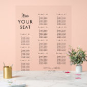 Sobre Élégant Tableau De Mariage Signe Acrylique (Mariage)