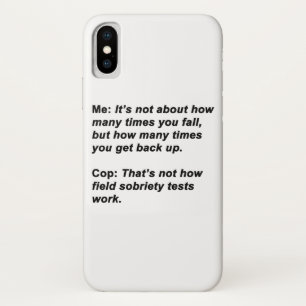 Sobriettest iPhone X Hoesje