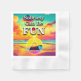 Sobriety Can Be Fun Recovery Slogan Sunrise Servet