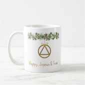 Sobriety Christmas mug Name (Gauche)