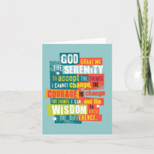 Sobriety Herstel Kaart - Serenity Sobriety Prayer