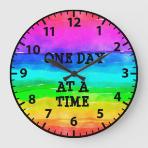 Sobriety Herstel Regenboog Klok Eén Dag Op Een Tij