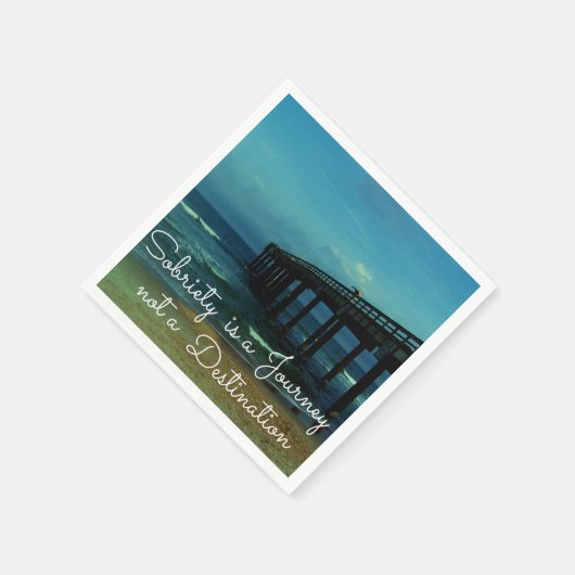 Sobriety is een reis servetten (Hoek)