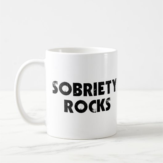 Sobriety Rocks Koffiemok (Links)
