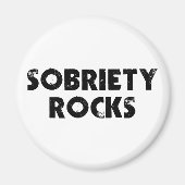 Sobriety Rocks Magneet (Voorkant)
