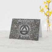 SOBRIETY ROCKS Sober Recovery Carte de voeux (Fleur jaune)