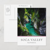 Soca kloof in Slovenië Briefkaart (Voorkant / Achterkant)