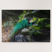 Soca kloof in Slovenië Legpuzzel (Horizontaal)