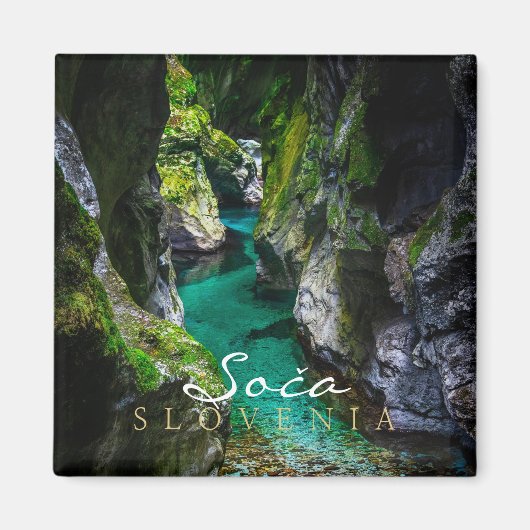 Soca kloof in Slovenië Magneet (Voorkant)