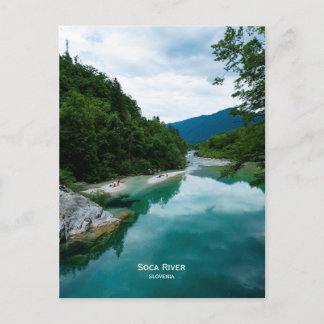 Soca River, Slovenië Briefkaart