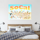 SoCal Canvas Afdruk (Insitu (Slaapkamer))