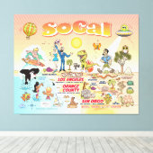 SoCal Canvas Afdruk (Insitu (Houten vloer))