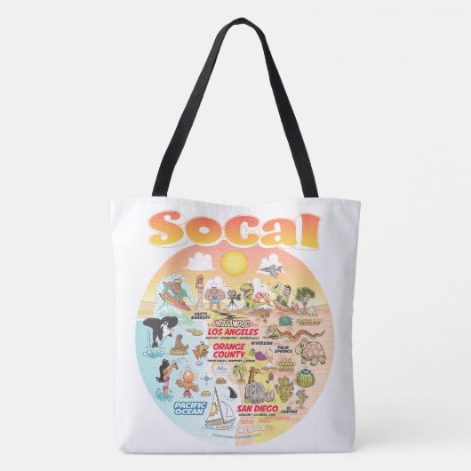 SoCal-Canvas tas (Achterkant)