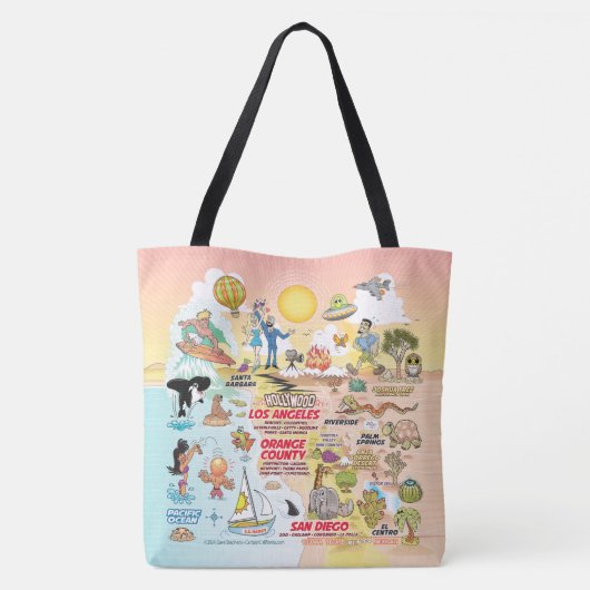 SoCal-Canvas tas (Achterkant)
