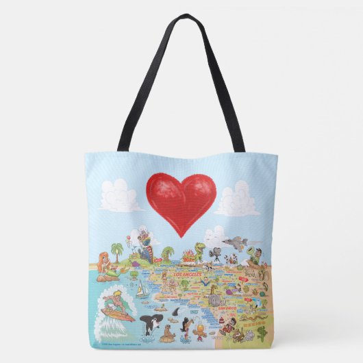 SoCal-Canvas tas (Achterkant)