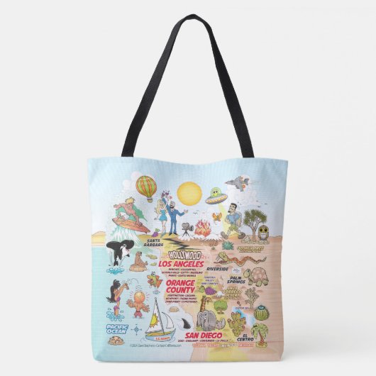 SoCal-Canvas tas (Achterkant)