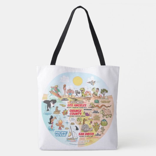 SoCal-Canvas tas (Achterkant)