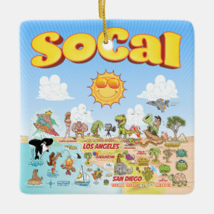 SoCal Cute Keramisch Ornament