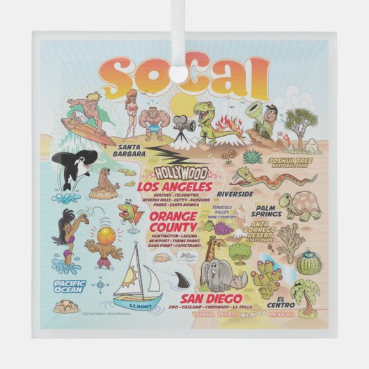 SoCal Glas Ornament (Voorkant)