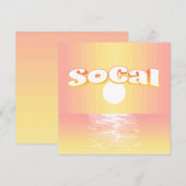 SoCal-instelling Kaart (Voorkant / Achterkant)