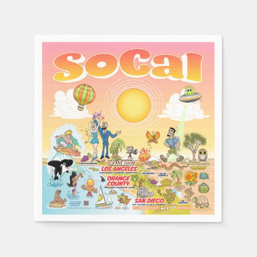 SoCal Napkins Servet (Voorkant)