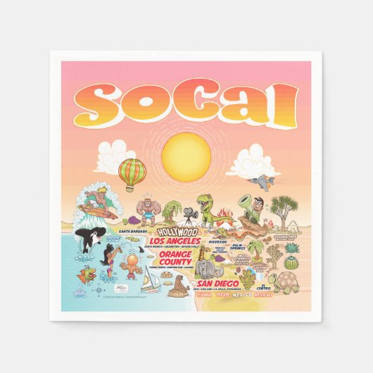 SoCal Napkins Servet (Voorkant)