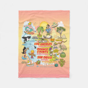 SoCal Paradise Fleece Deken