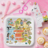SoCal Paradise papieren Borden Papieren Bordje (Feest)