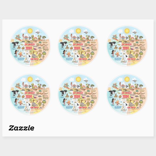 SoCal Ronde Sticker (Vel)