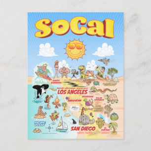 SoCal-scène Briefkaart