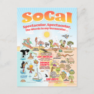 SoCal Scene-Briefkaart Briefkaart