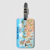 SoCal Sjabloon Bagagelabel (Voorkant (verticaal))