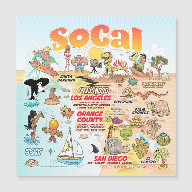 SoCal Souvenir Magnet (Voorkant)