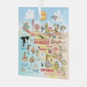 SoCal Square Glas Ornament (Voorkant links)